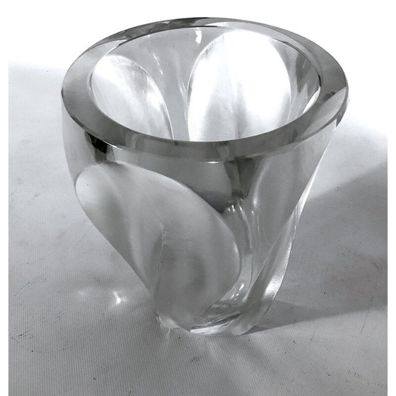Image 1 of Vintage crystal vase by Lalique, 1960