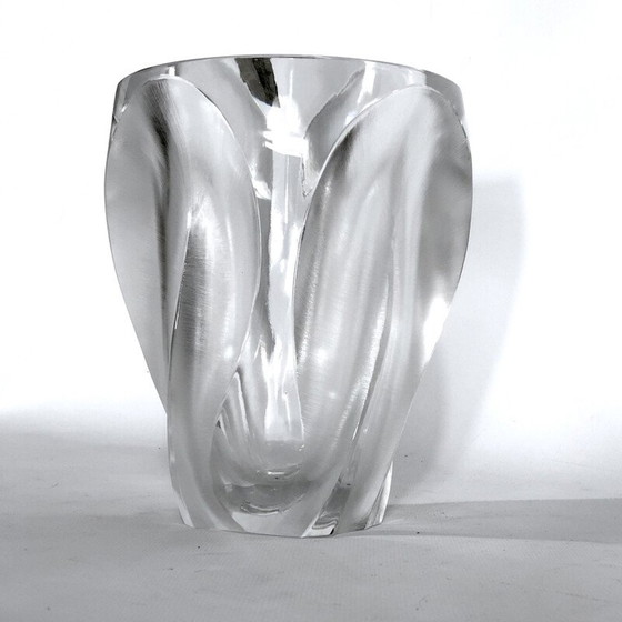 Image 1 of Vintage crystal vase by Lalique, 1960