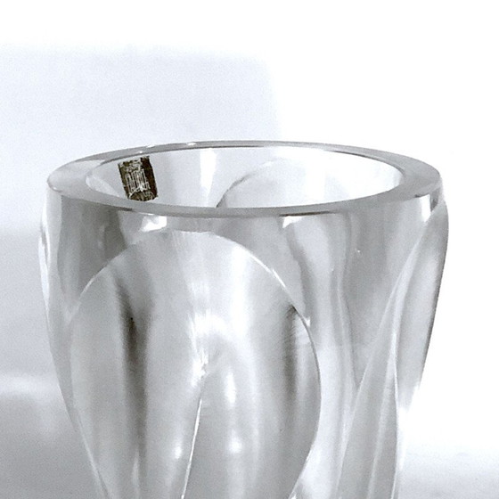 Image 1 of Vintage crystal vase by Lalique, 1960