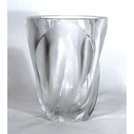 Image 1 of Vintage crystal vase by Lalique, 1960