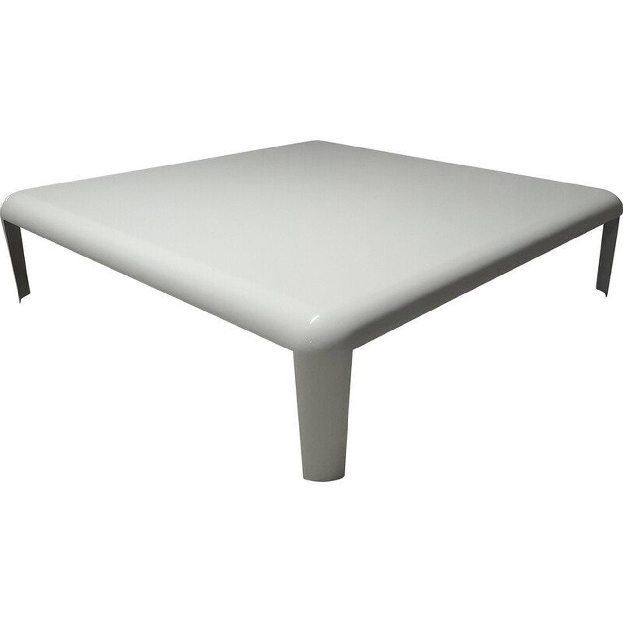 Vintage Ferro folded and welded sheet metal coffee table by Piero