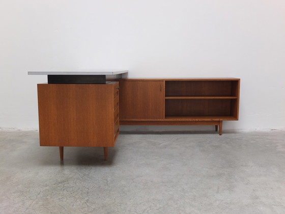 Image 1 of Van Den Berghe-Pauvers Desk with Sideboard by Jos De Mey