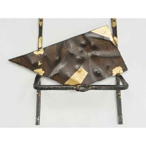Image 1 of Vintage gilded iron console, 1990