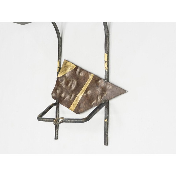 Image 1 of Vintage gilded iron console, 1990