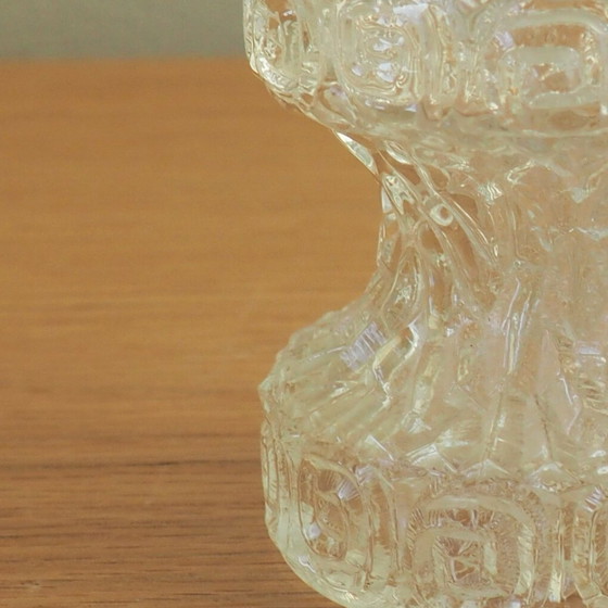 Image 1 of 1970S Stolzle Oberglas 'Carnival' Vase With Greek Pattern