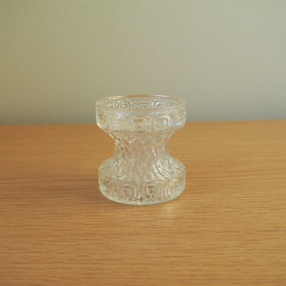 Image 1 of 1970S Stolzle Oberglas 'Carnival' Vase With Greek Pattern