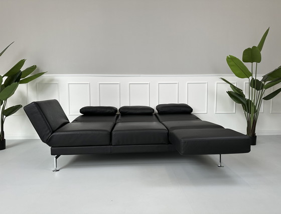 Image 1 of Brühl Moule S Designer Sofa Couch Leather Black Exhibition piece