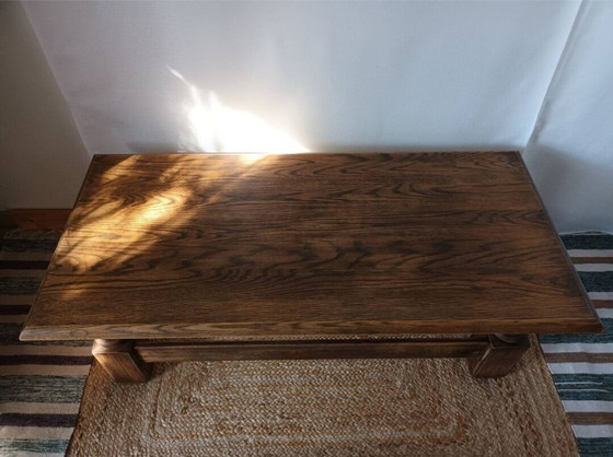 Image 1 of Vintage Solid Oak Coffee Table
