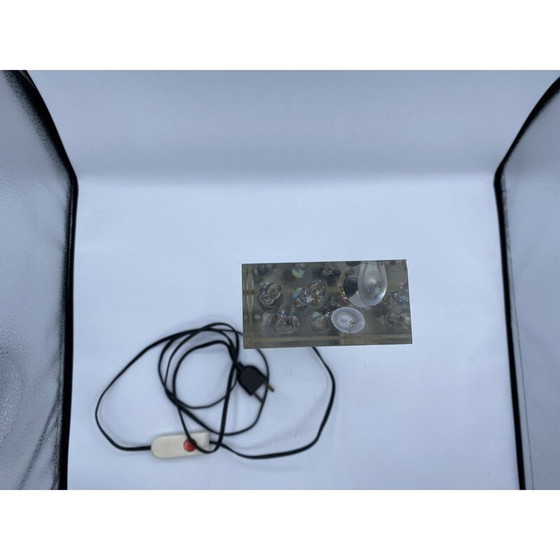 Image 1 of Lampada vintage in plexiglass con glitter, 1970