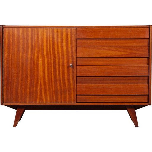 Vintage mahogany model U-458 chest of drawers by Jiri Jiroutek for Interier Praha, Czechoslovakia 1960