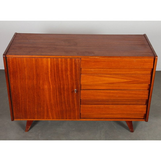 Image 1 of Vintage mahogany model U-458 chest of drawers by Jiri Jiroutek for Interier Praha, Czechoslovakia 1960