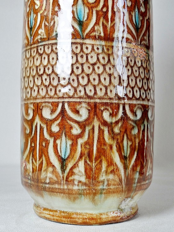 Image 1 of Grand vase poterie artisanale & traditionnelle Marocaine Safi ancien XXe