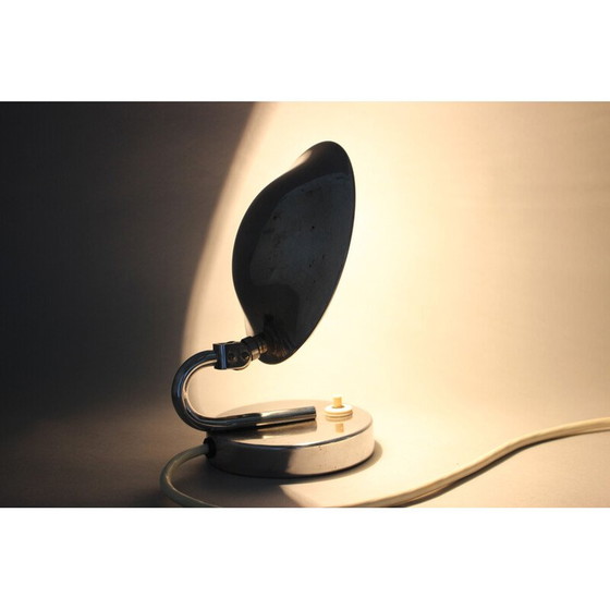 Image 1 of Vintage aluminium table lamp,Czechoslovakia 1930s
