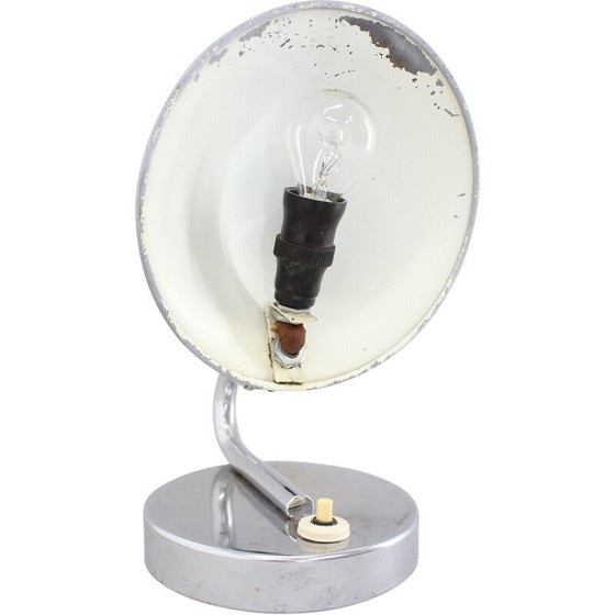 Image 1 of Vintage aluminium table lamp,Czechoslovakia 1930s