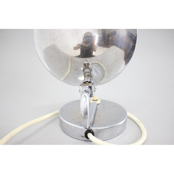 Image 1 of Vintage aluminium table lamp,Czechoslovakia 1930s