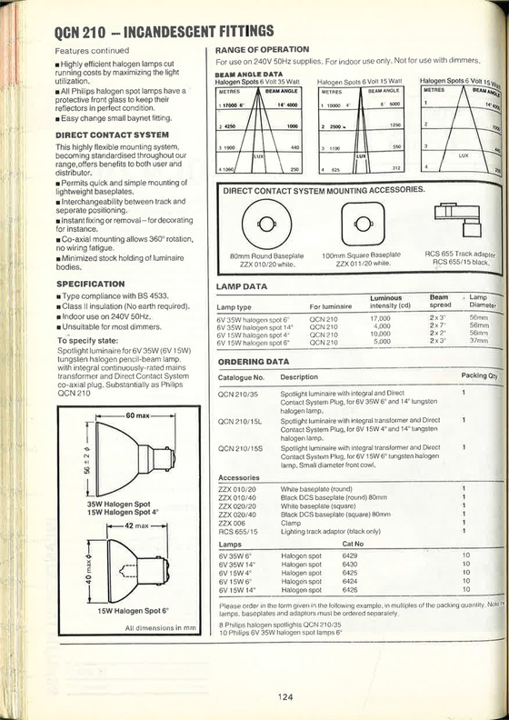 Image 1 of 6x Philips Space Age spotlights