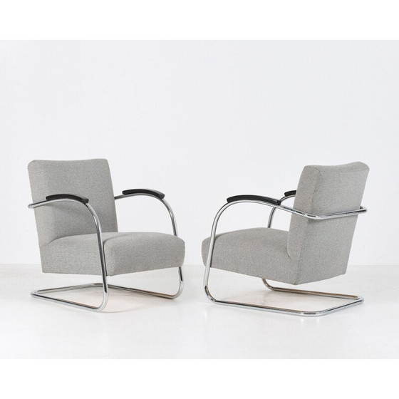 Image 1 of Pair of vintage cantilever armchairs by Mucke and Melder, 1930