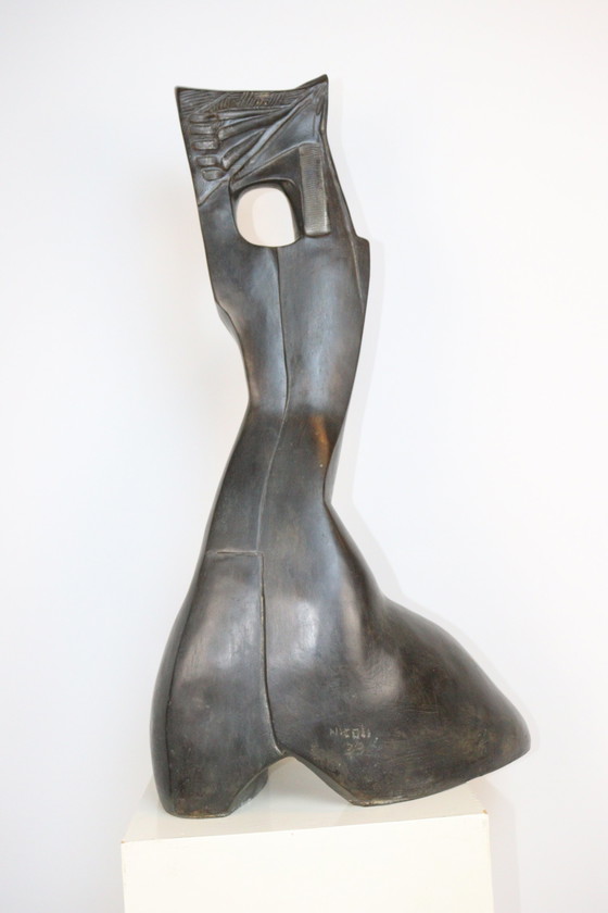 Image 1 of Bronze " Nudo Geometrico " Claudio Nicoli