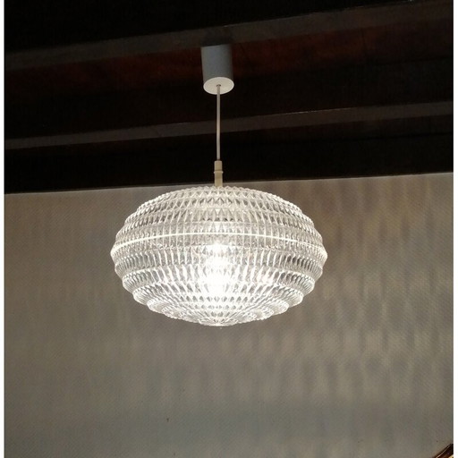Vintage Diamond pendant lamp by Aloys Gangkofner for Erco, 1970