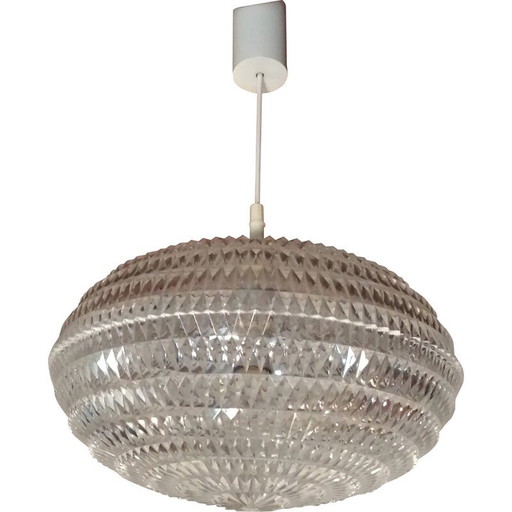 Vintage Diamond pendant lamp by Aloys Gangkofner for Erco, 1970