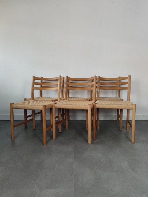 Vintage Danish Dining Chairs by Børge Mogensen, BM-87