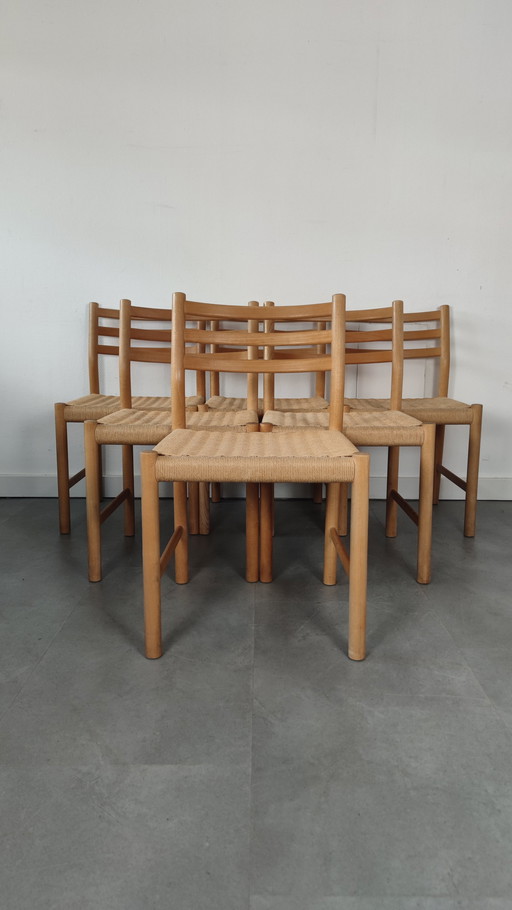Vintage Danish Dining Chairs by Børge Mogensen, BM-87