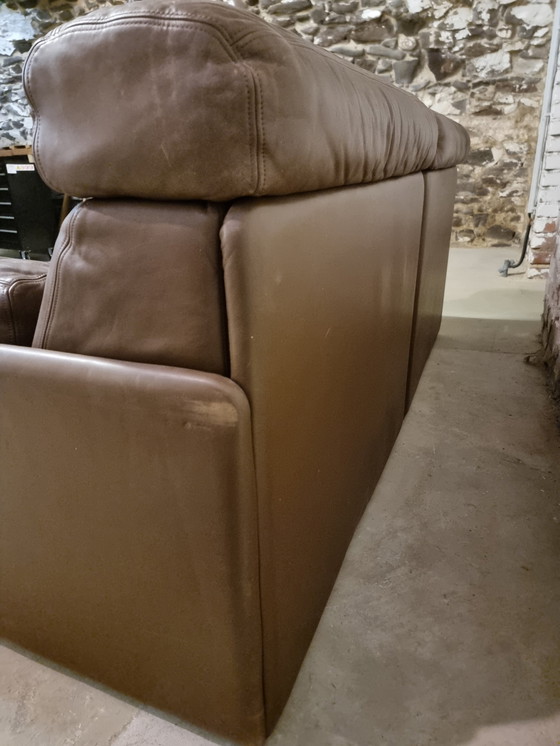 Image 1 of De Sede DS 76 leather sofa brown two seater couch