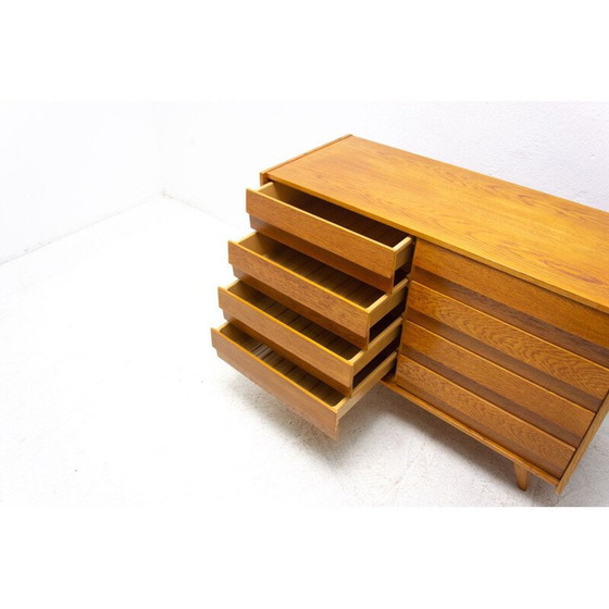Image 1 of Vintage oak chest of drawers n U-453 by Jiri Jiroutek for Interiér Praha, Czechoslovakia 1960