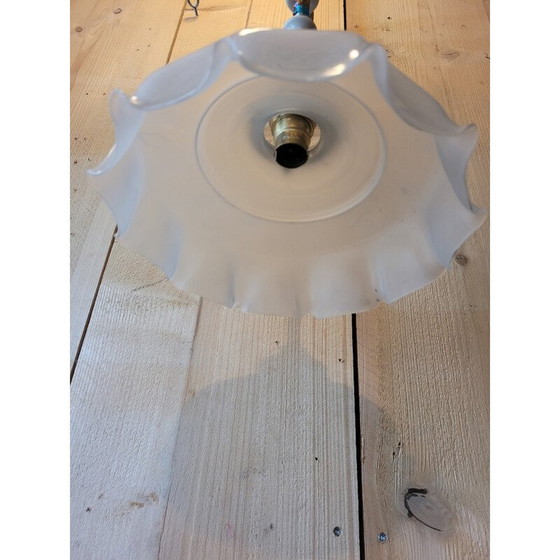 Image 1 of Lampada a sospensione vintage “froufrou” in opalino