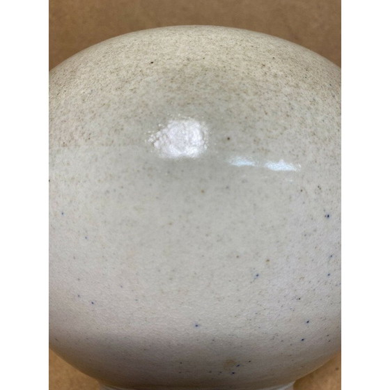 Image 1 of Vintage ball vase in celadon enamel porcelain by Gustave Tiffoche