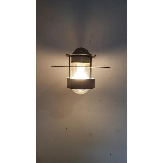 Image 1 of Vintage metal and glass wall lamp by Jens Møller-Jensen for Louis Poulsen, Denmark