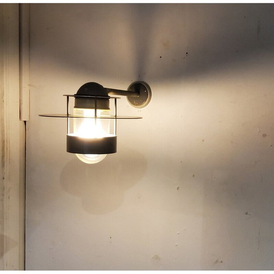 Image 1 of Vintage metal and glass wall lamp by Jens Møller-Jensen for Louis Poulsen, Denmark