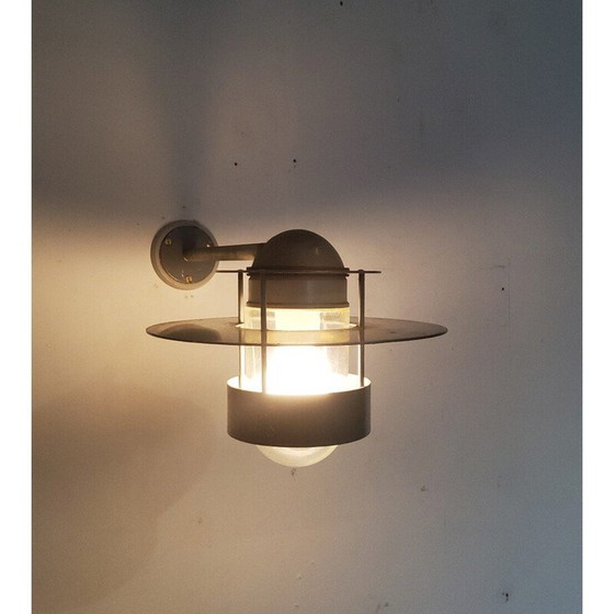 Image 1 of Vintage metal and glass wall lamp by Jens Møller-Jensen for Louis Poulsen, Denmark