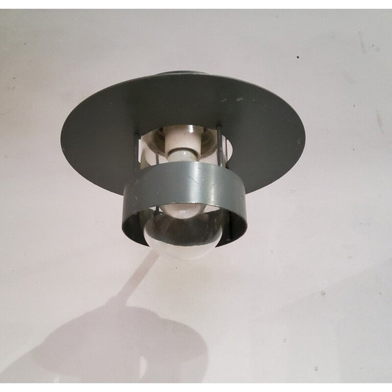 Image 1 of Vintage metal and glass wall lamp by Jens Møller-Jensen for Louis Poulsen, Denmark