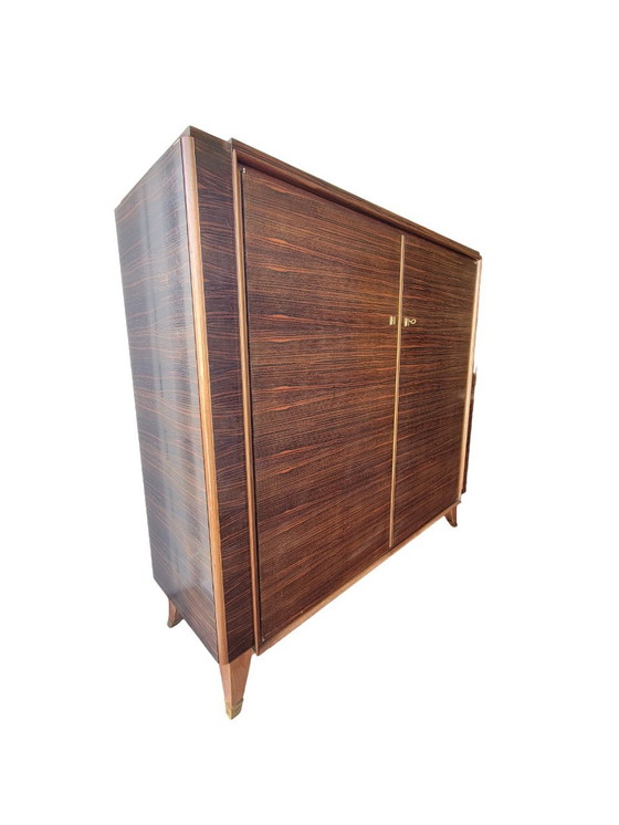 Image 1 of Art Deco Rosewood Wardrobe Jules & André Leleu