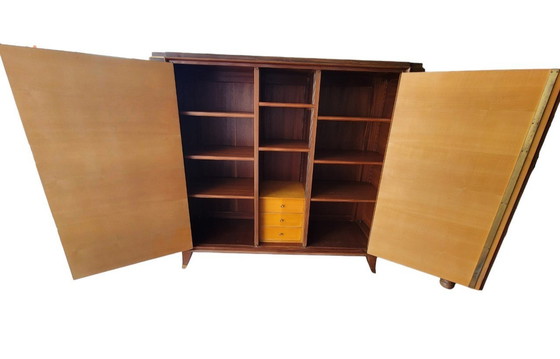 Image 1 of Art Deco Rosewood Wardrobe Jules & André Leleu