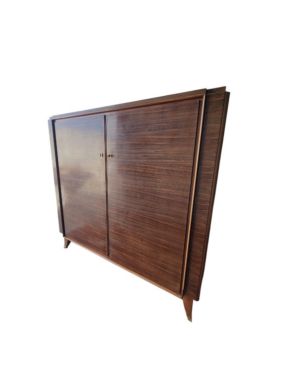 Image 1 of Art Deco Rosewood Wardrobe Jules & André Leleu