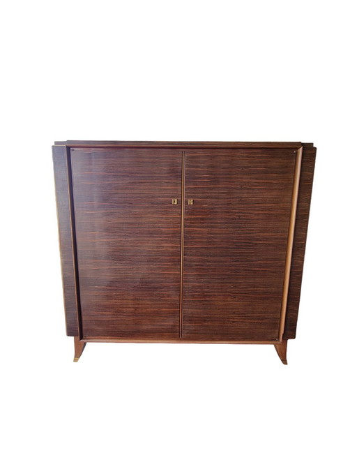 Art Deco Rosewood Wardrobe Jules & André Leleu