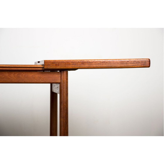 Image 1 of Vintage teak double tiered extendable trolley table, Danish 1960s