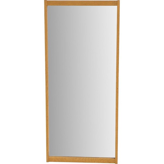 Image 1 of Specchio vintage in legno di quercia per Fröseke, Svezia, anni '60