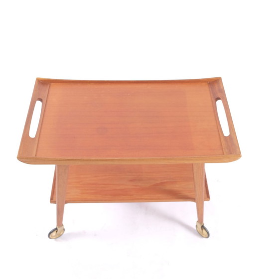 Image 1 of Mid-Century German teak Bar carts from Opal Furniture, 1960s