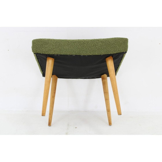 Image 1 of Pair of vintage beech stools, Czechoslovakia 1960