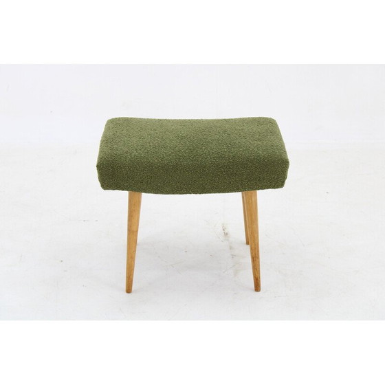 Image 1 of Pair of vintage beech stools, Czechoslovakia 1960