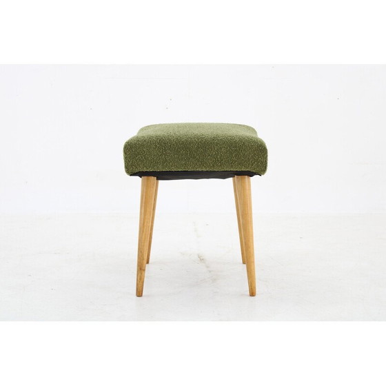 Image 1 of Pair of vintage beech stools, Czechoslovakia 1960