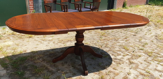 Image 1 of Bannink Art Nouveau Extendable Dining Room Table