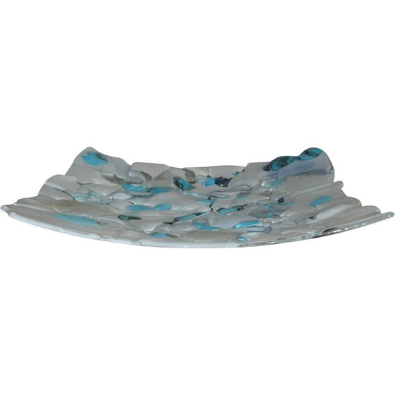 Image 1 of Vintage bowl in laminated glass by Jozefina Krosnon, Poland 1980