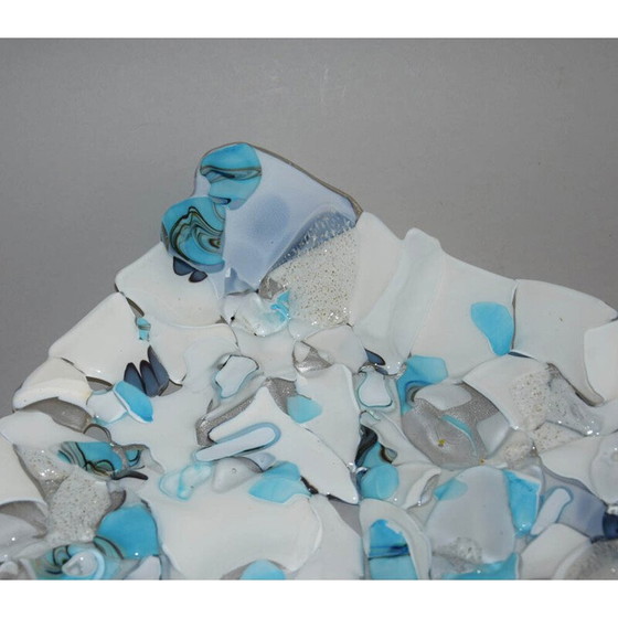 Image 1 of Vintage bowl in laminated glass by Jozefina Krosnon, Poland 1980