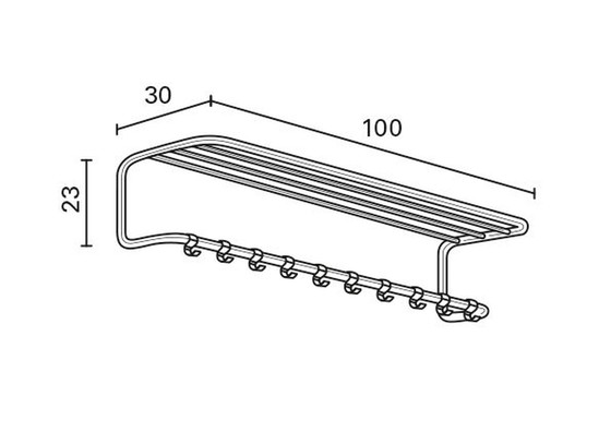 Image 1 of Gispen Dutch Originals 1013 chrome coat rack