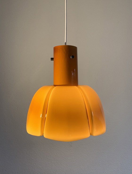 Image 1 of Vintage Glashütte Limburg Pendant Lamp