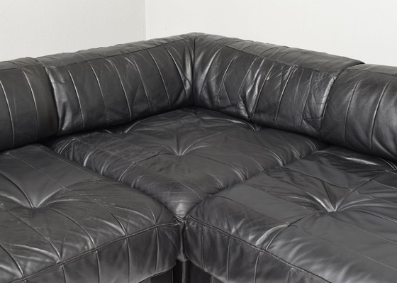 Image 1 of De Sede DS-88 Sectional Sofa in Black leather – Switzerland, circa 1970